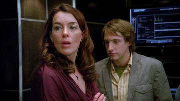 Olivia Williams and Fran Kranz in <em>Dollhouse</em>