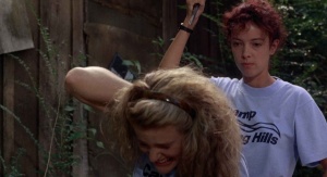 Valerie Hartman and Pamela Springsteen in Sleepaway Camp II: Unhappy Campers